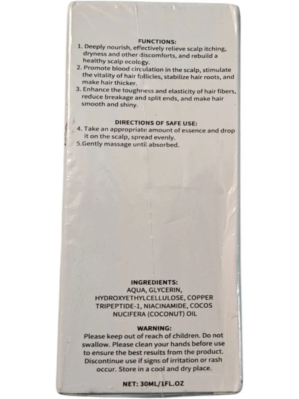 Orré Naturals Clinically Backed Hair Accelerator Serum with Copper Peptide 1 oz